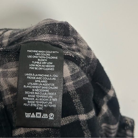 Free People Plaid Serena Micro Skort Black Gray size 8 preppy academia 90s - Picture 9 of 14